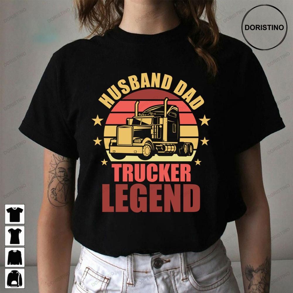 Vintage Design Husband Dad Trucker Legend Trending Style